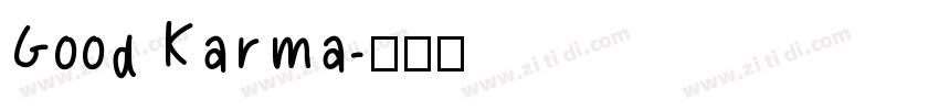 Good Karma字体转换